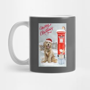 Goldendoodle Merry Christmas Santa Dog Mug